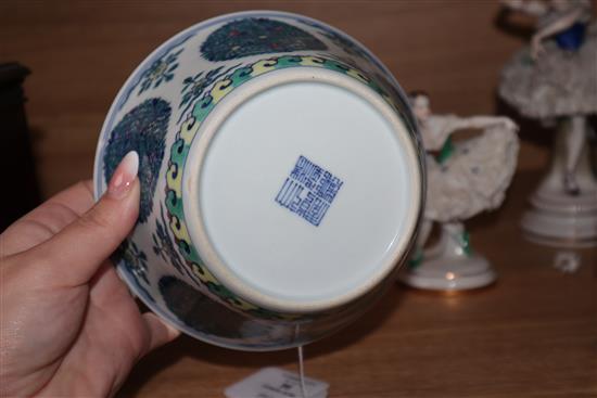 A Chinese doucai bowl height 15.5cm